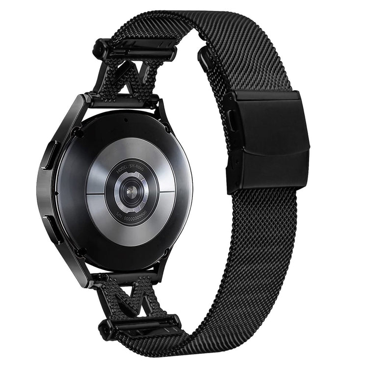 Metal Og Rhinsten Universal Rem passer til Amazfit Cheetah Pro / 20mm - Sølv#serie_3