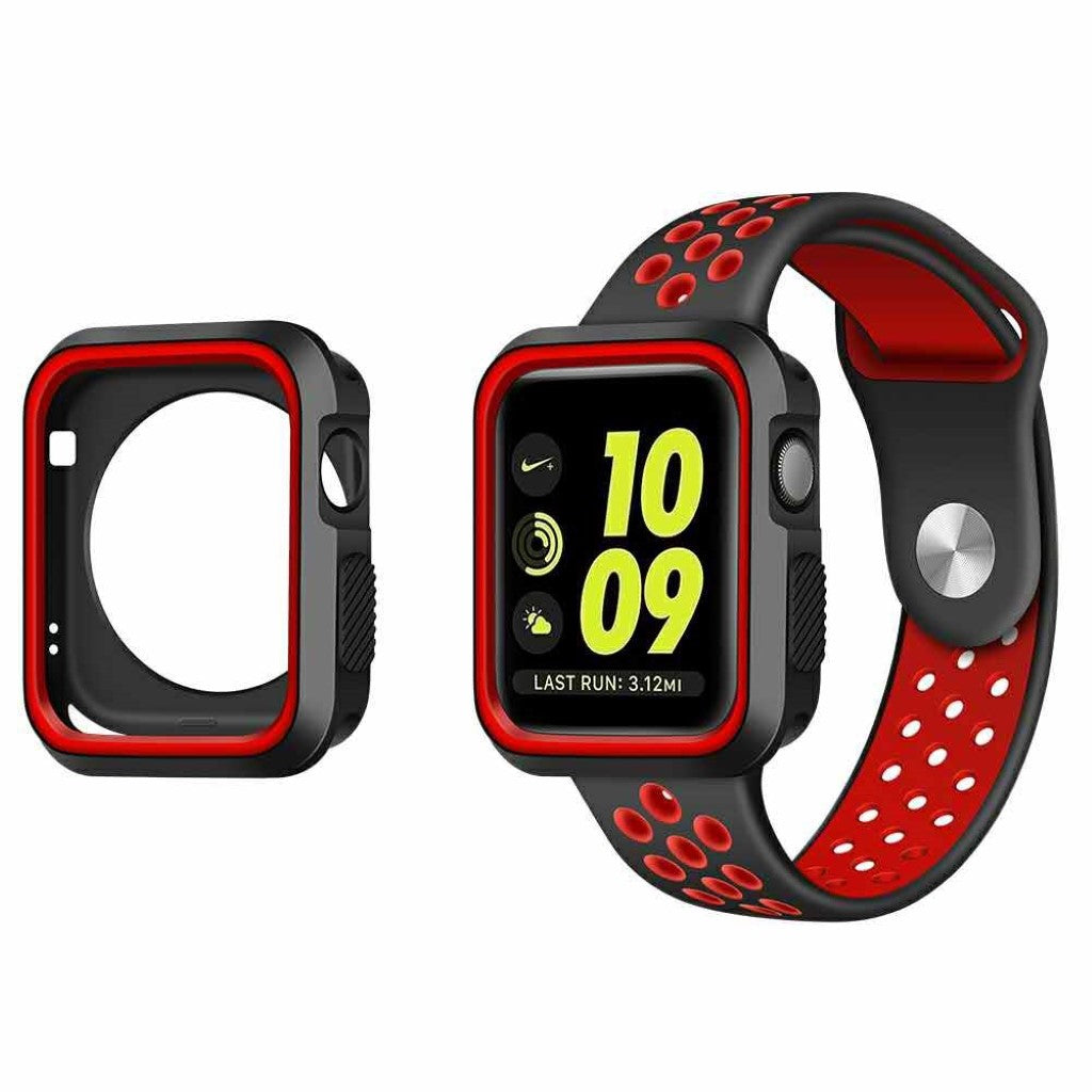 Godt Apple Watch Series 1-3 38mm Silikone Cover - Rød#serie_4