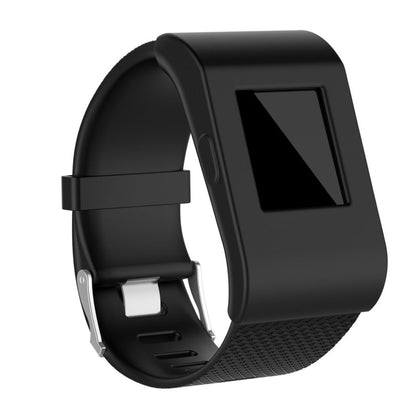 Fint Fitbit Surge Silikone Cover - Sort#serie_2