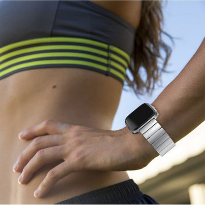 Rigtigt fint Fitbit Versa Metal Rem - Sølv#serie_1