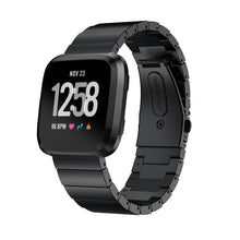 Rigtigt fint Fitbit Versa Metal Rem - Sort#serie_2
