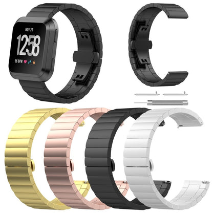 Super elegant Fitbit Versa Metal Rem - Sort#serie_4
