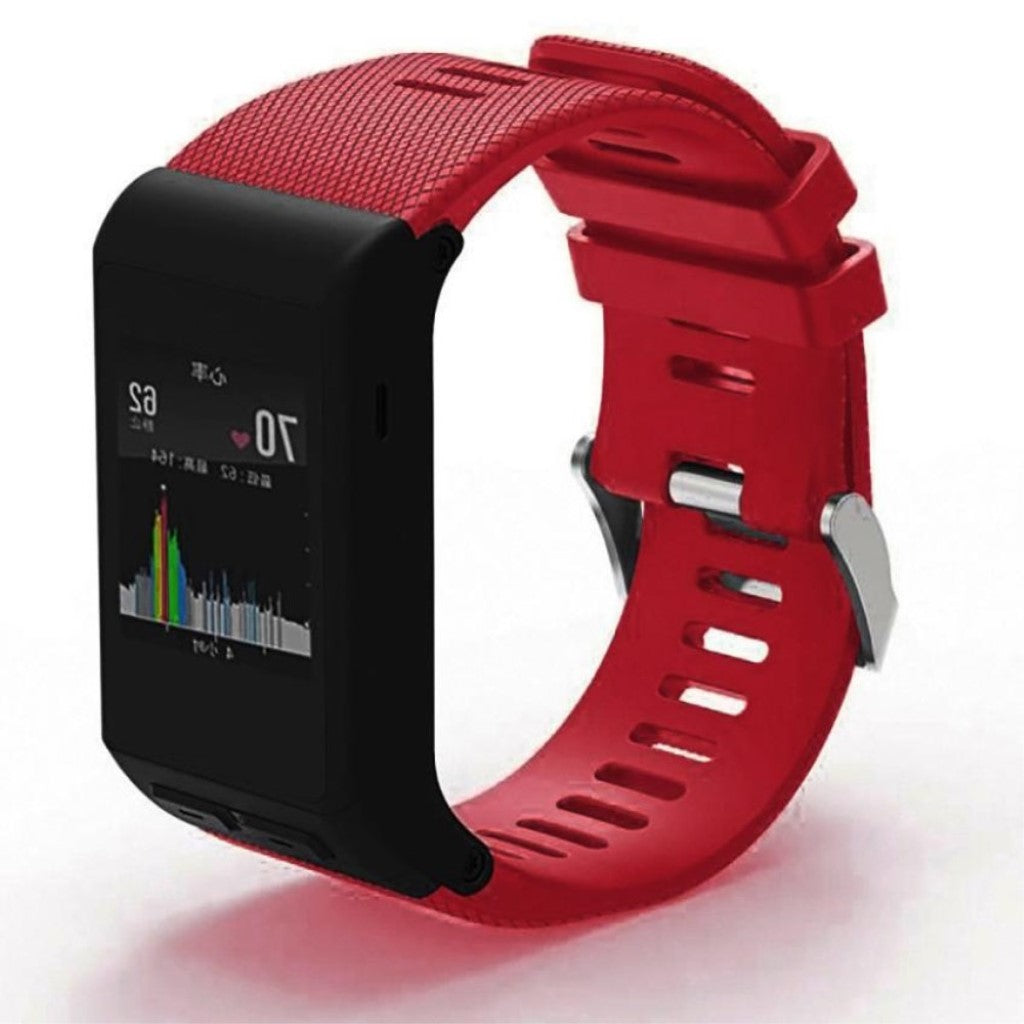 Rigtigt sejt Garmin Vivoactive HR Silikone Rem - Rød#serie_7