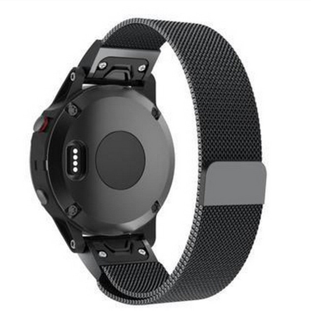 Stilren Garmin Fenix 5X / Garmin Tactix Charlie Metal Rem - Sort#serie_2