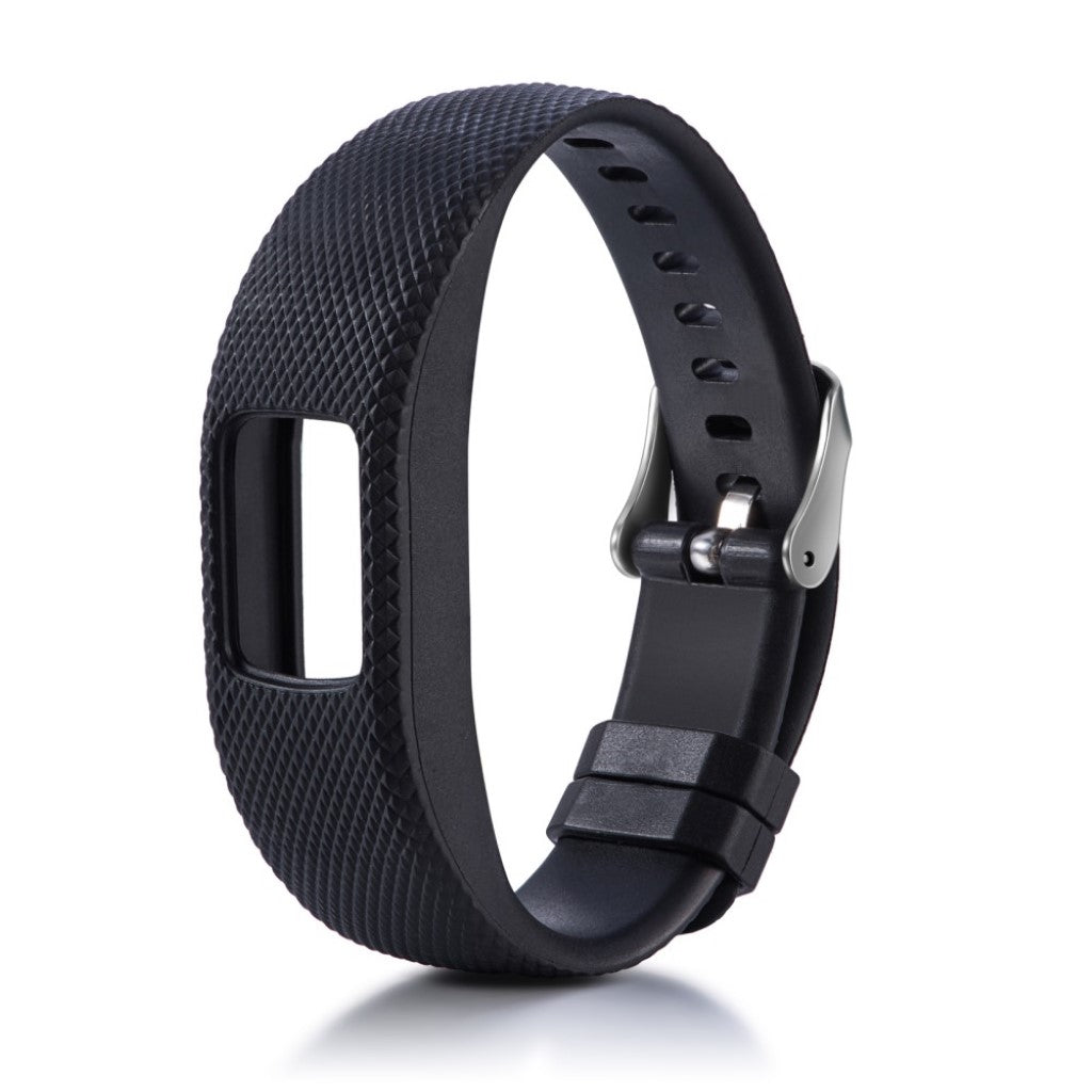 Stilfuld Garmin Vivofit 4 Silikone Rem - Sort#serie_10