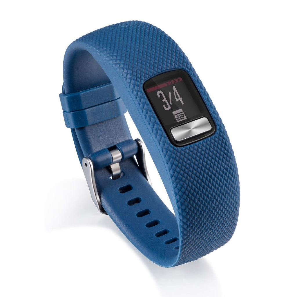 Stilfuld Garmin Vivofit 4 Silikone Rem - Blå#serie_2