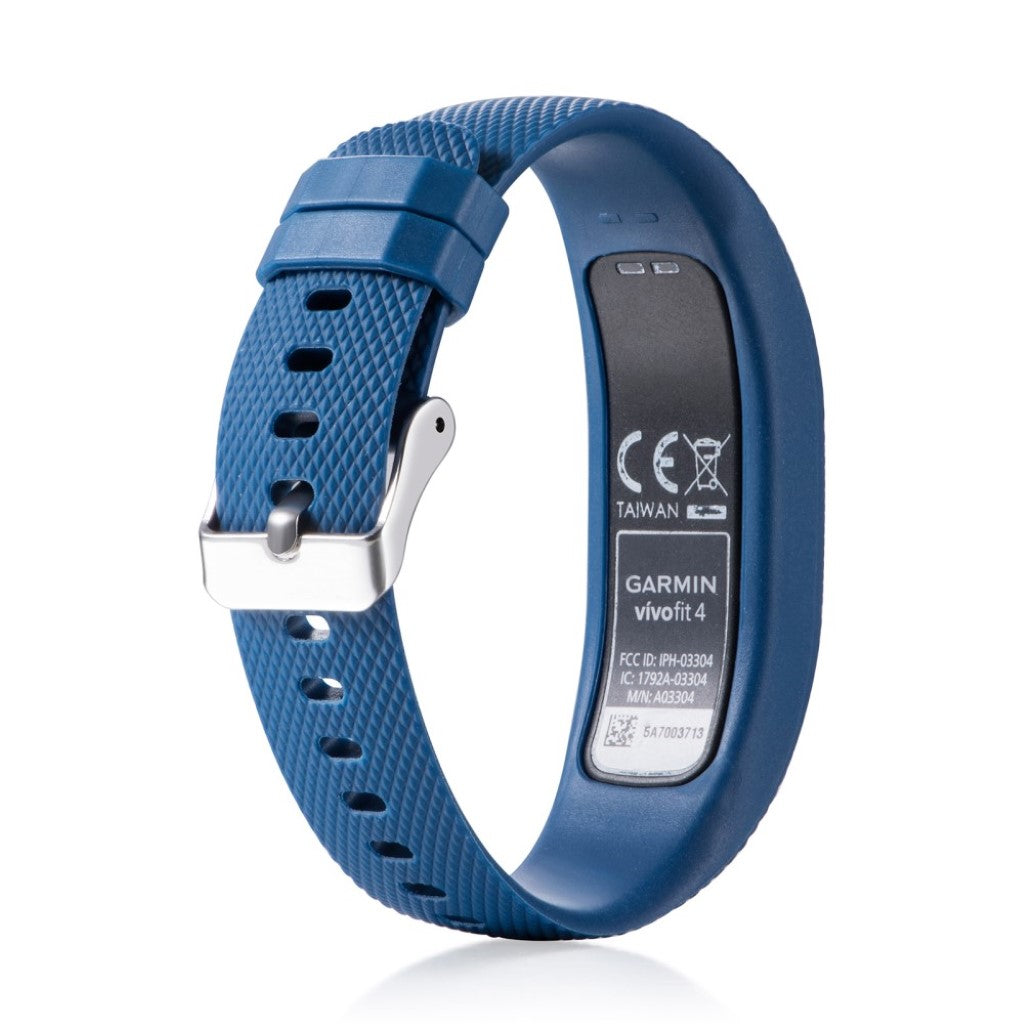Stilfuld Garmin Vivofit 4 Silikone Rem - Blå#serie_2