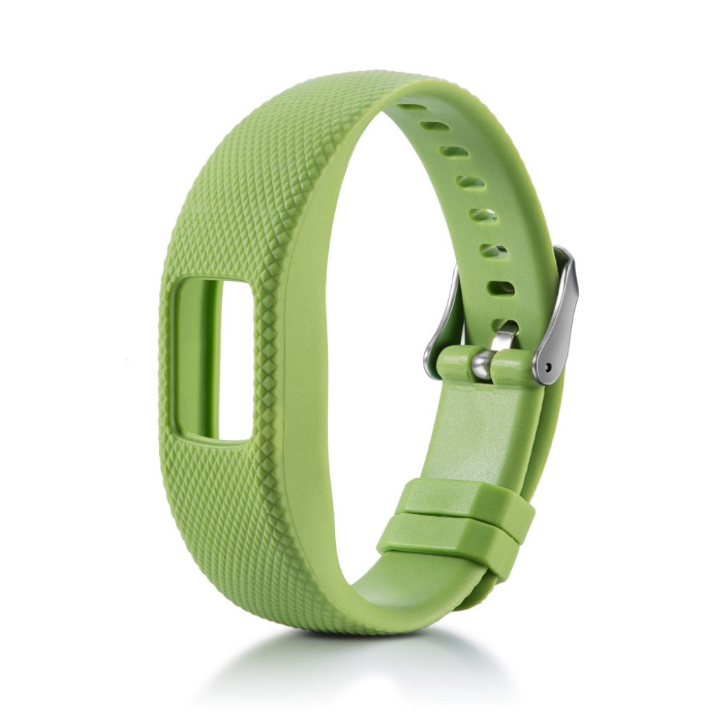 Stilfuld Garmin Vivofit 4 Silikone Rem - Grøn#serie_4
