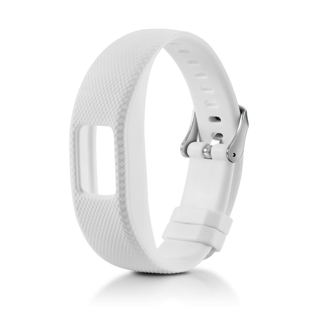 Stilfuld Garmin Vivofit 4 Silikone Rem - Hvid#serie_9