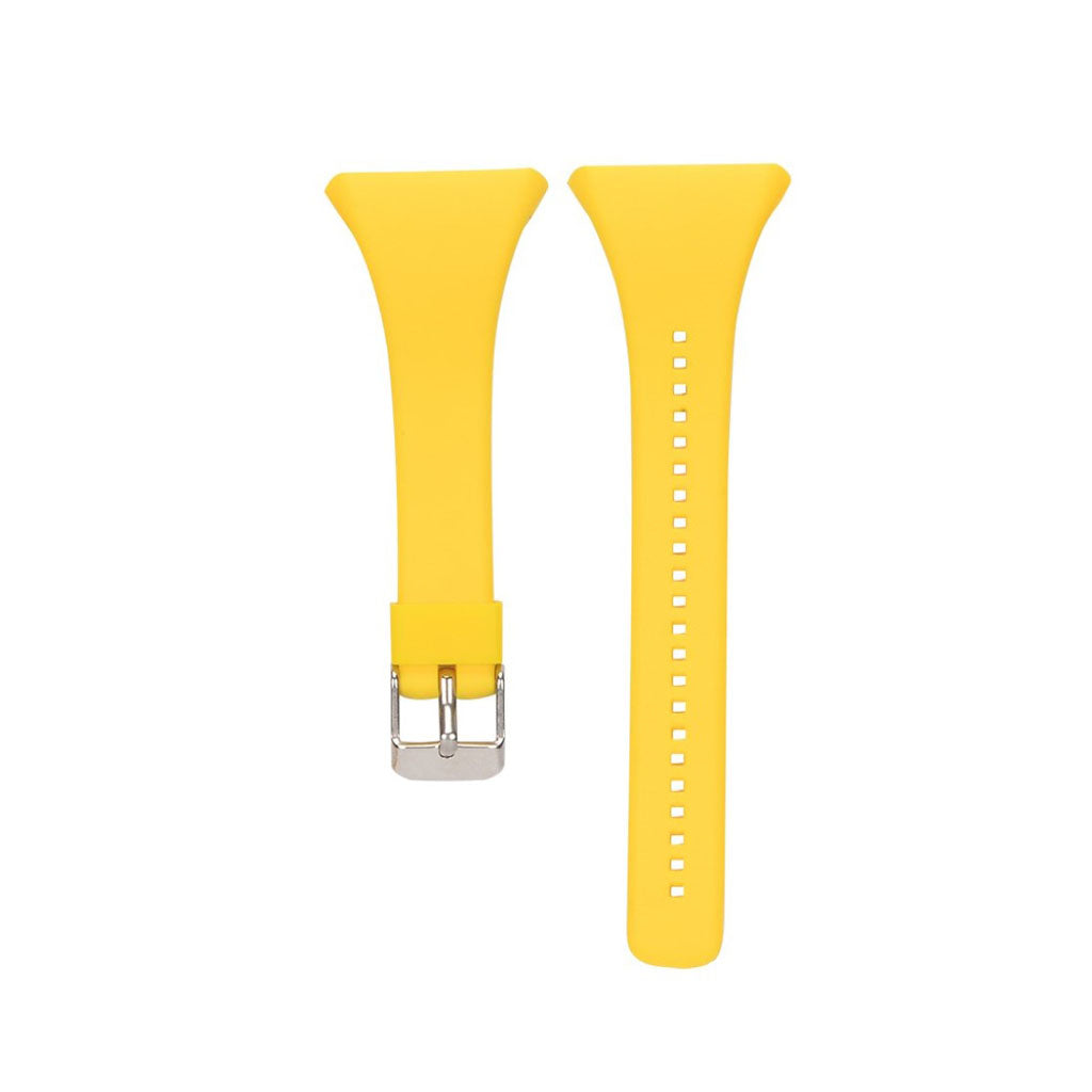 Helt vildt hårdfør Polar FT4 / Polar FT7 Silikone Rem - Gul#serie_4