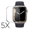 5stück Apple Watch Series 7 45mm Plastik HD 3D Gekrümmt Displayschutz