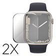 2stück Apple Watch Series 7 45mm Gehärtetes Glas Displayschutz