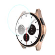 Mega Stylisch Samsung Galaxy Watch 4 Classic (42mm) Hülle mit Displayschutz in Silikon / TPU und Gehärtetes Glas