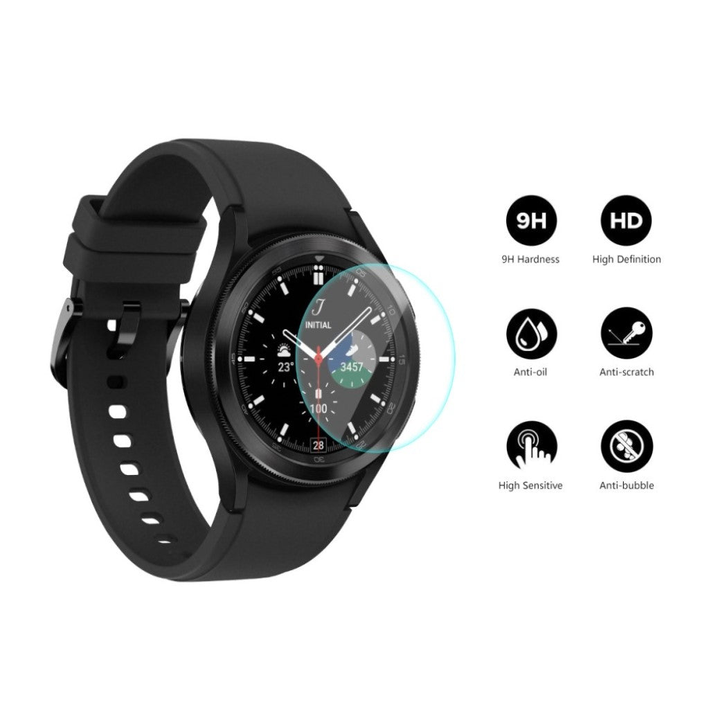 2stk Samsung Galaxy Watch 4 Classic (42mm) Hærdet Glas Skærmbeskytter - Gennemsigtig#serie_557