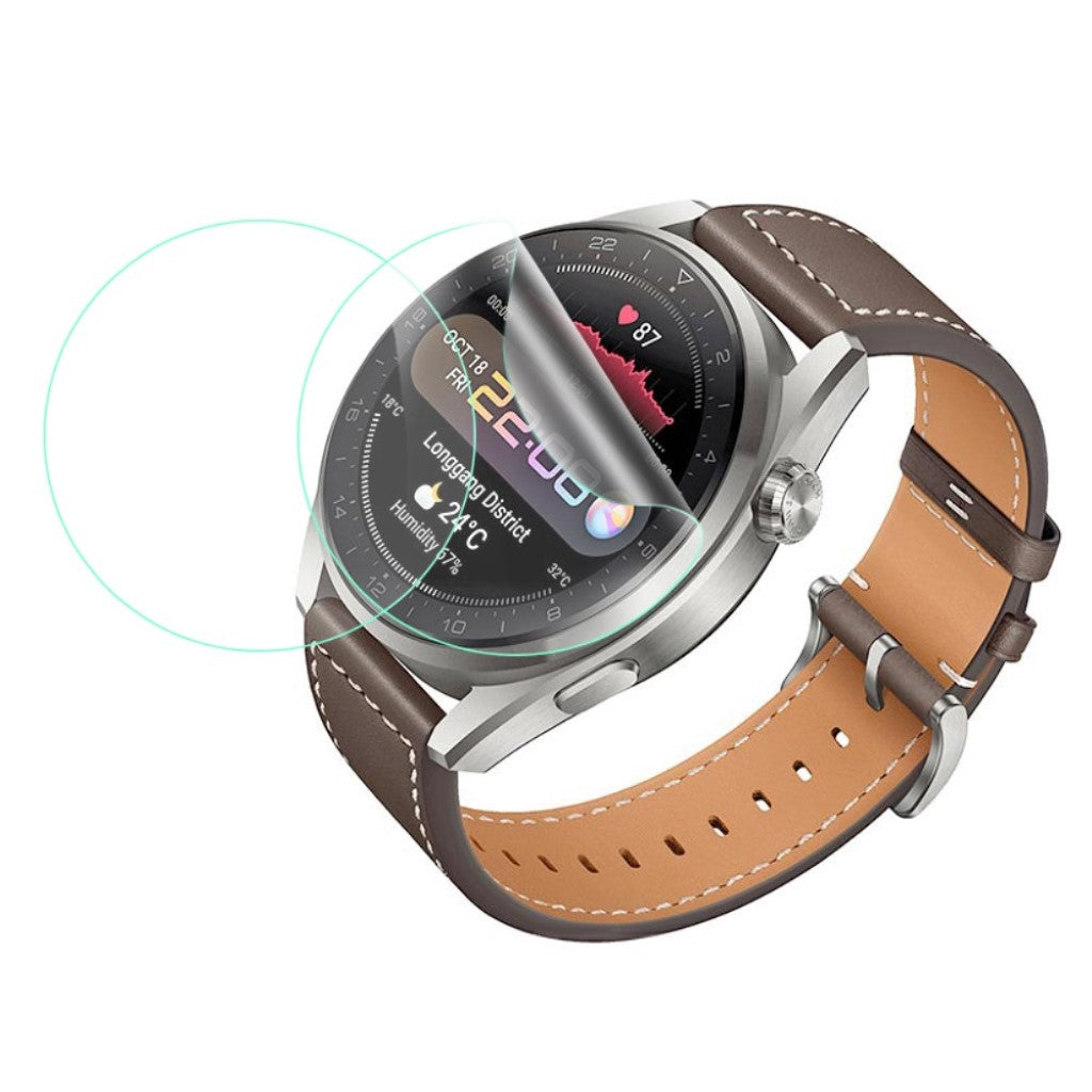 2stk Huawei Watch 3 Pro Plastik Skærmbeskytter - Gennemsigtig#serie_282