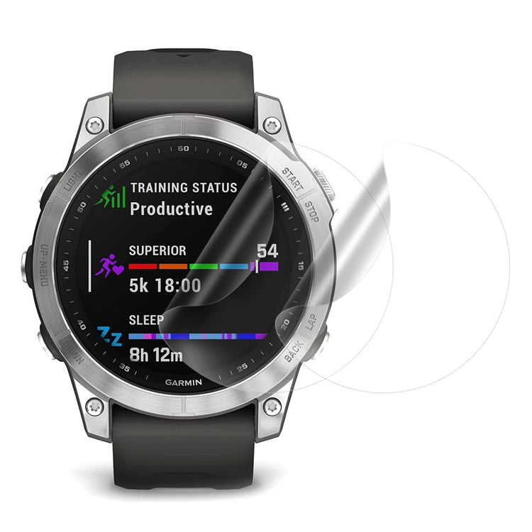 2stk Garmin Fenix 7 Plastik  HD Skærmbeskytter - Gennemsigtig#serie_181