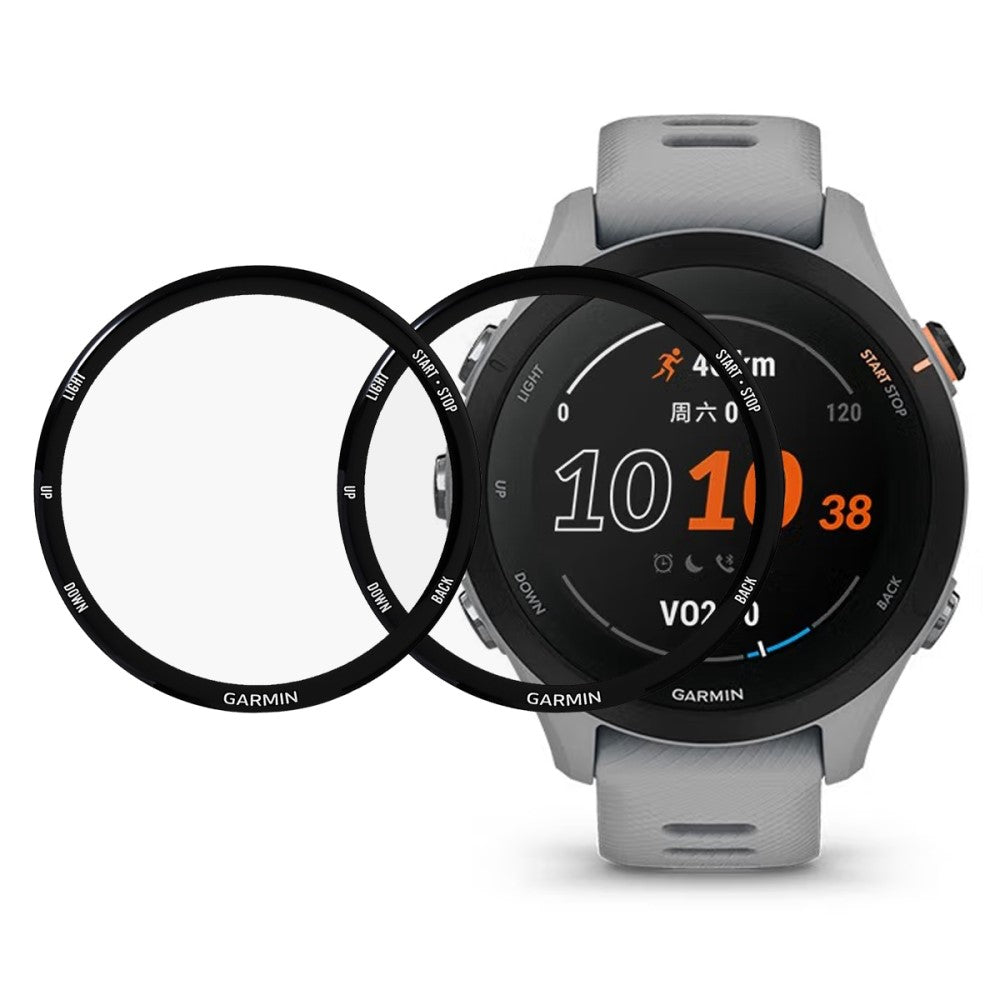 2stk Garmin Forerunner 255S Hærdet Glas Skærmbeskytter - Gennemsigtig#serie_223