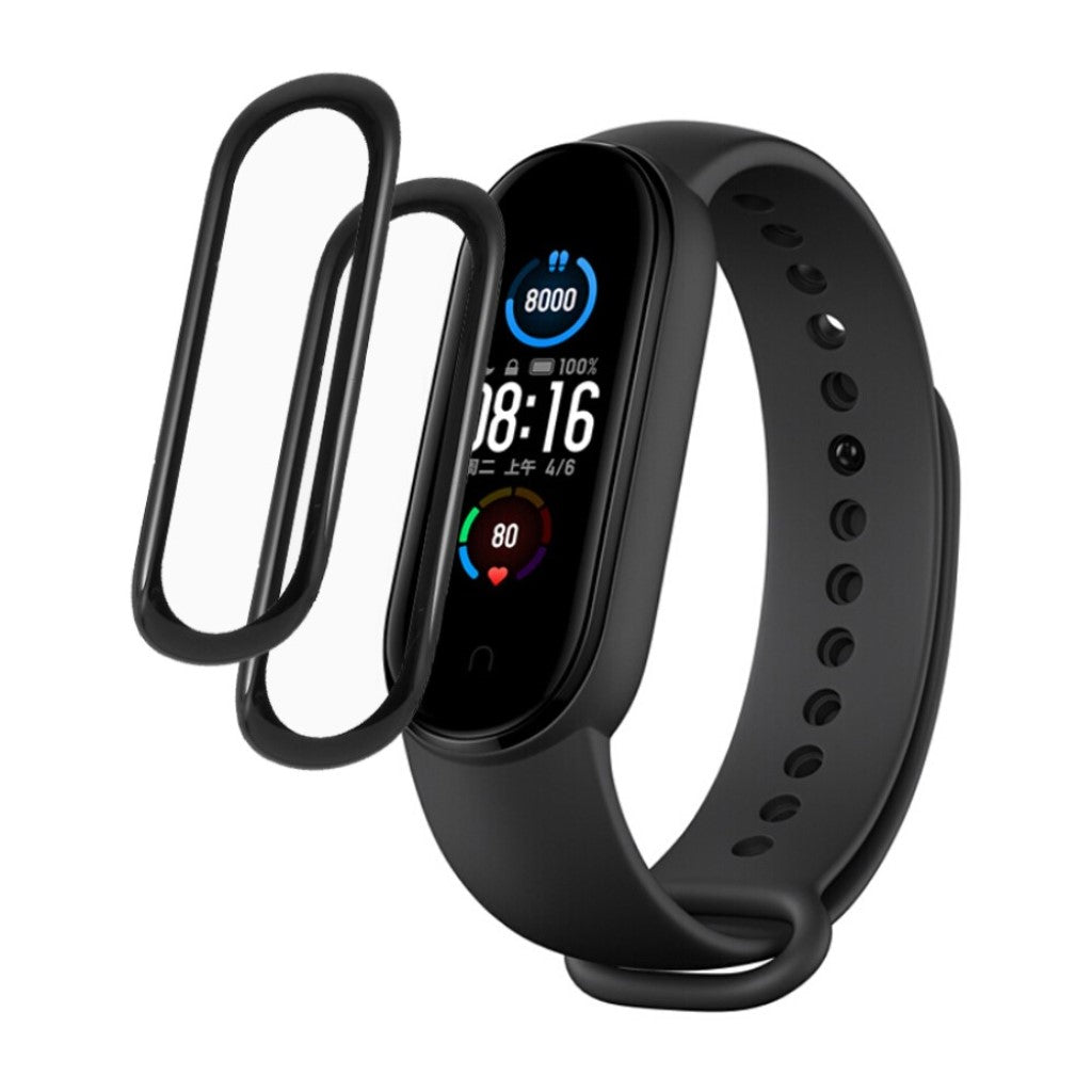 2stk Amazfit Band 5 Plastik Skærmbeskytter - Gennemsigtig#serie_1