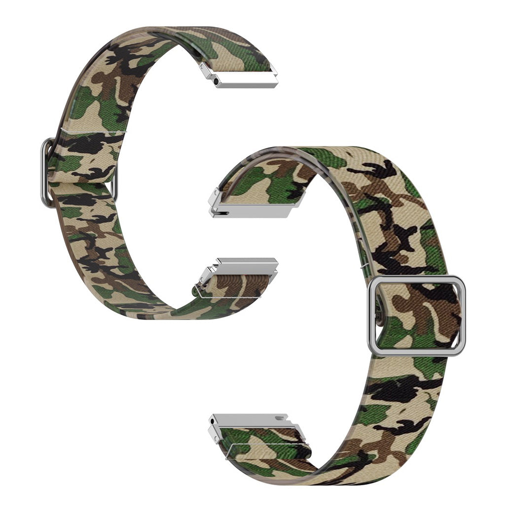 22mm Universal cool pattern watch band - Camouflage Green#serie_9