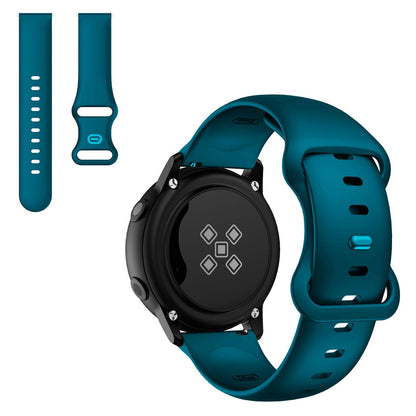 22mm Universal simple silicone watch strap - Dark Green#serie_8