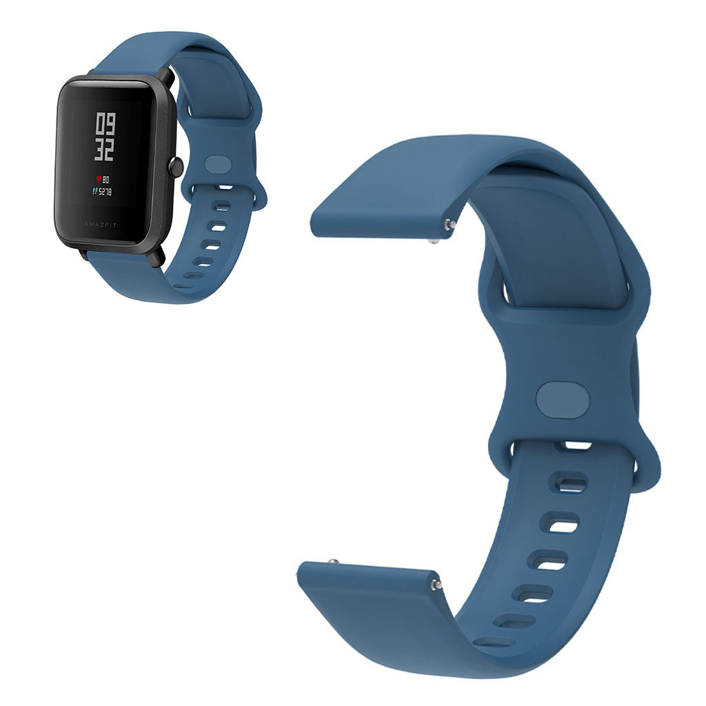 22mm Universal comfortable silicone watch strap - Blue#serie_9