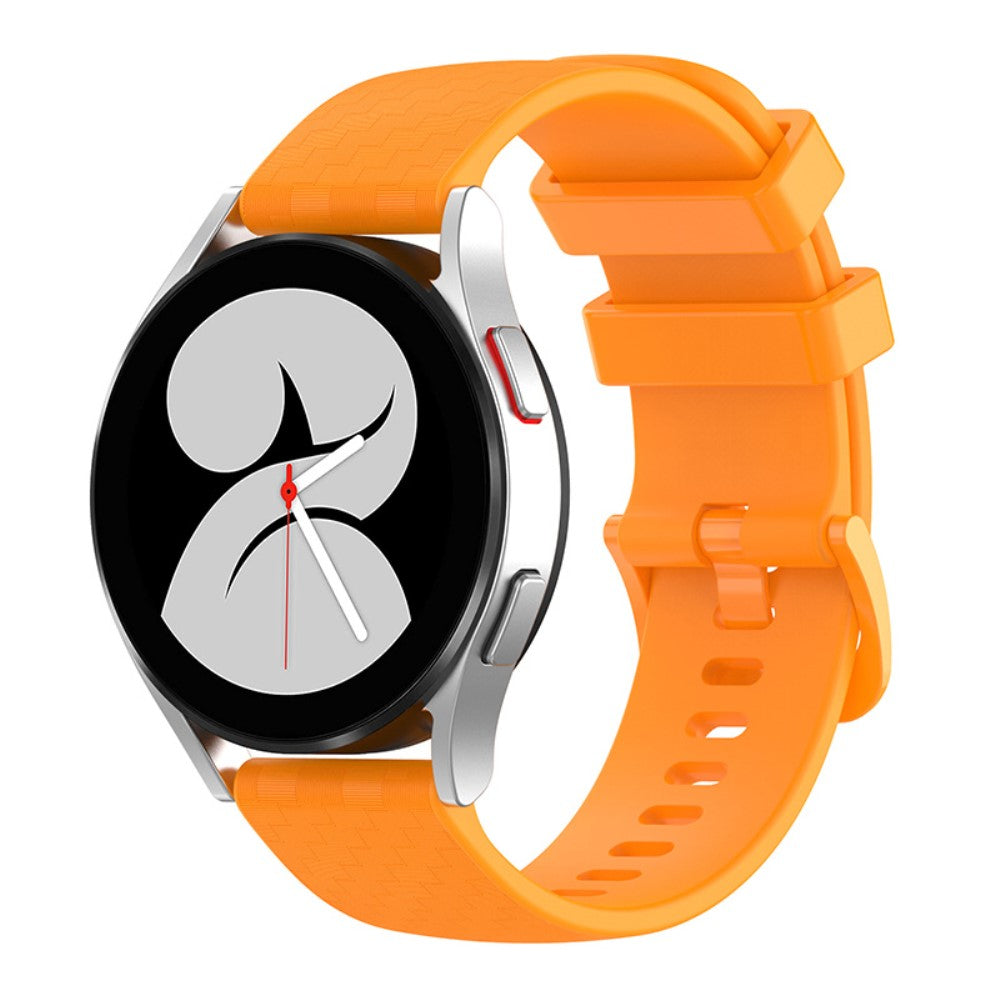 20mm Universal carbon fiber silicone watch strap - Yellow#serie_10
