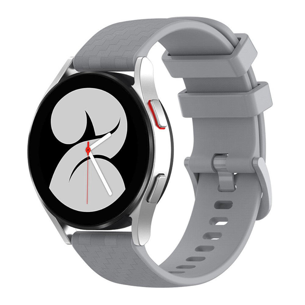 20mm Universal carbon fiber silicone watch strap - Grey#serie_3