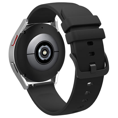 20mm Universal simple silicone watch strap - Black#serie_4
