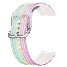 22mm Universal rainbow color silicone watch strap - Transparent Rainbow#serie_1