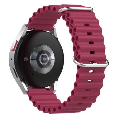 20mm Universal silicone watch strap - Wine Red#serie_10