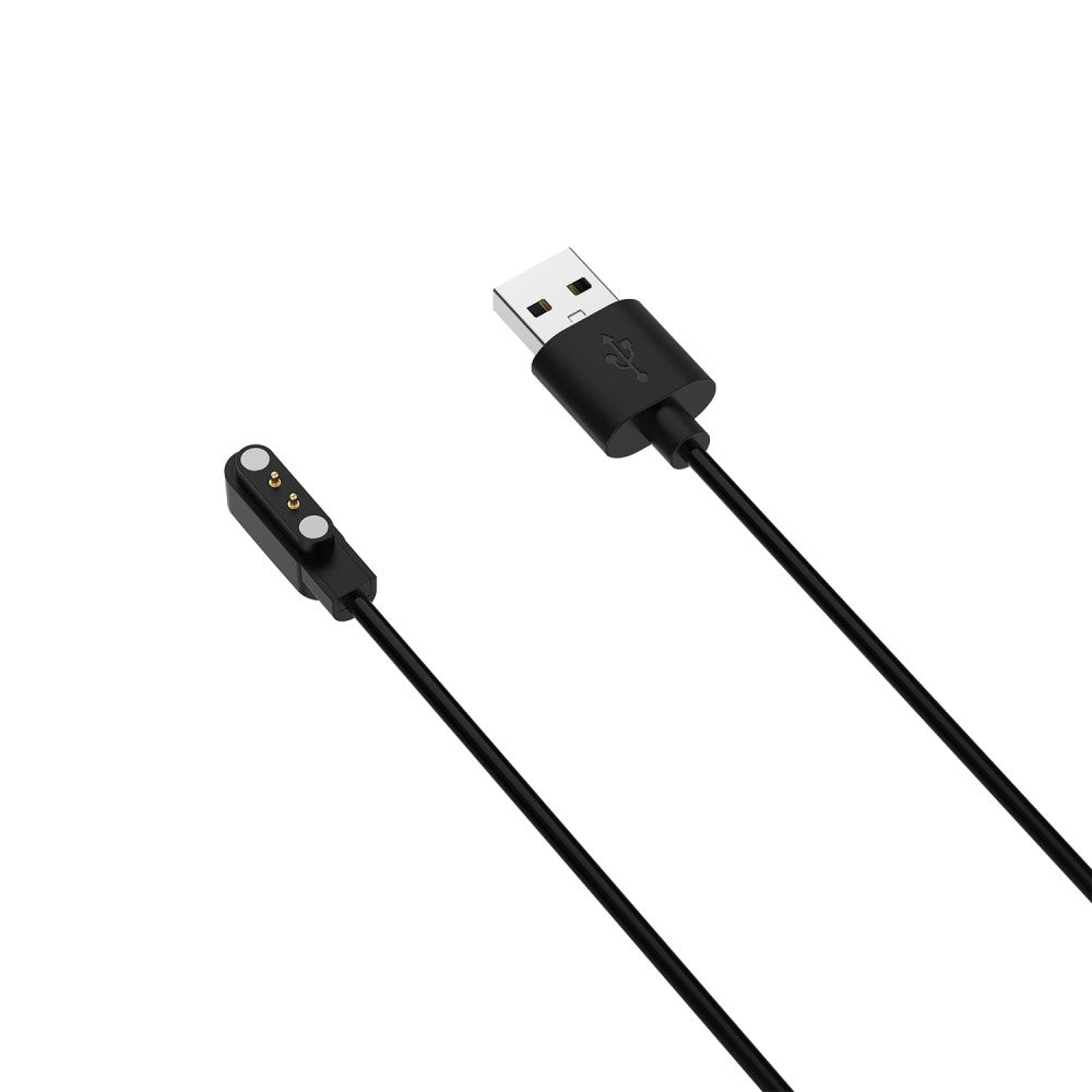 1.2m USB magnetic charging dock for Oppo Watch Free / Realme TechLife Watch S100 / Dizo Watch 2 / Noise Colorfit Qube / Ticwatch GTH - Black#serie_1