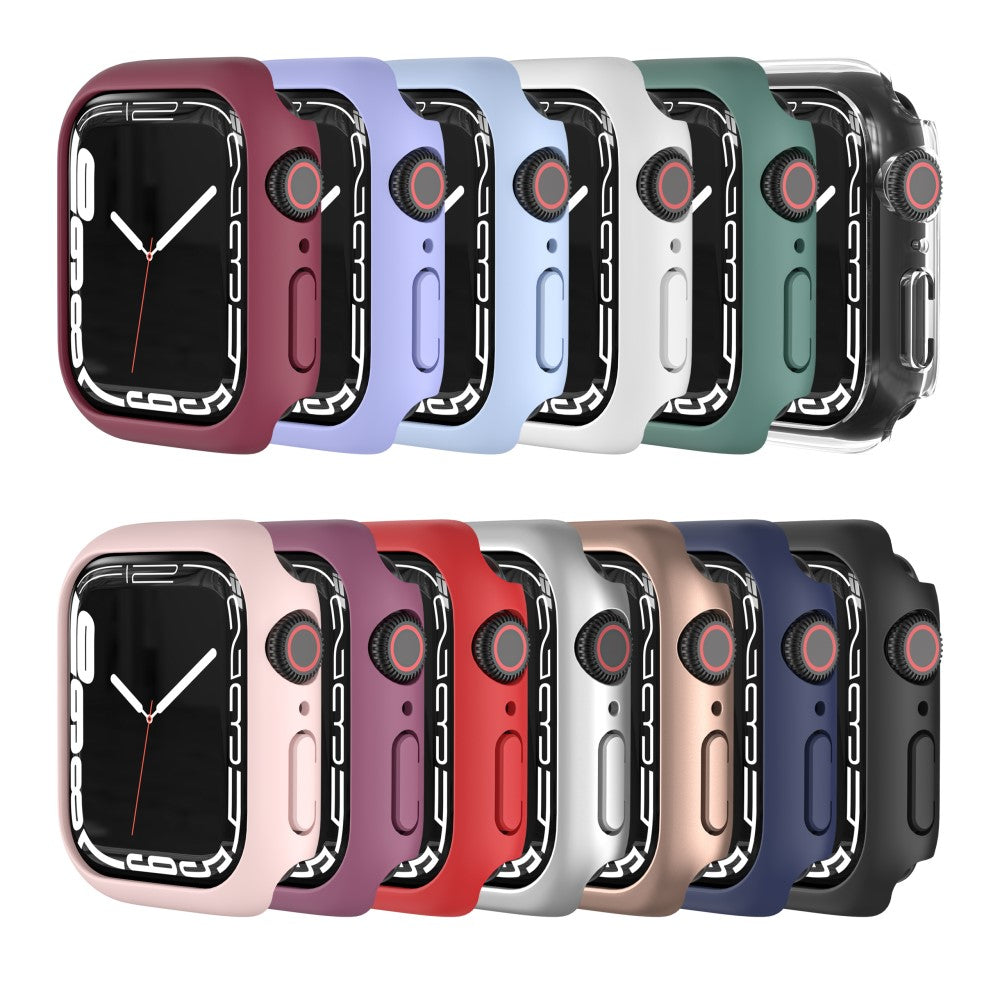 Apple Watch Series 7 41mm Elegant Plastik Bumper  - Sort#serie_3