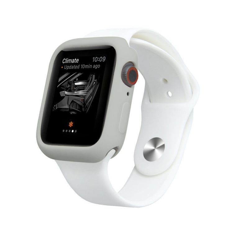 Apple Watch Series 7 41mm  Silikone Bumper  - Sølv#serie_15