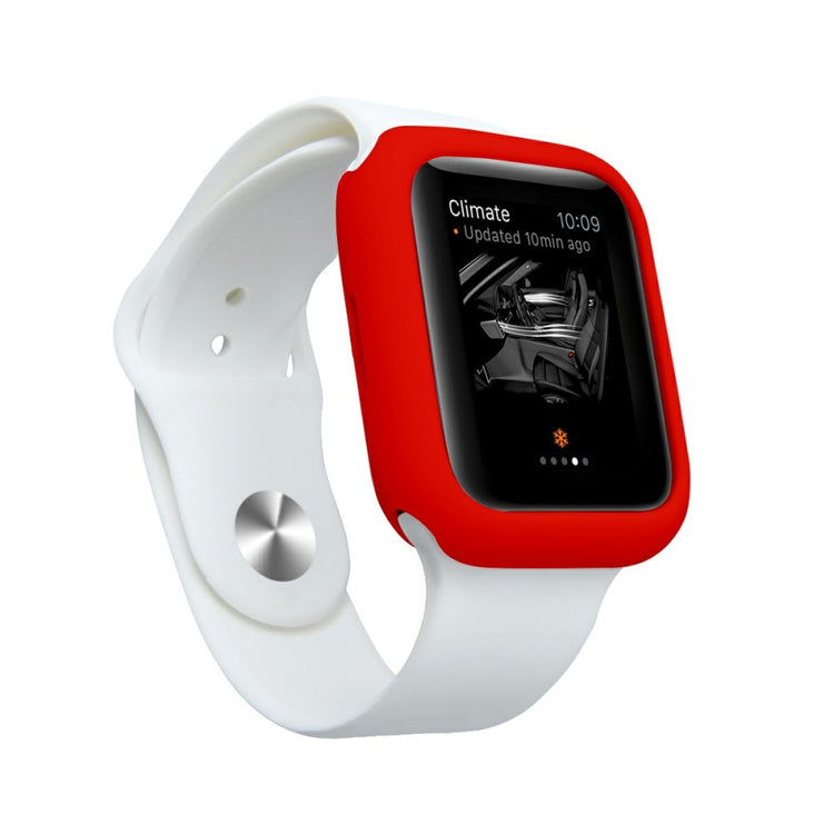 Apple Watch Series 7 41mm  Silikone Bumper  - Rød#serie_5