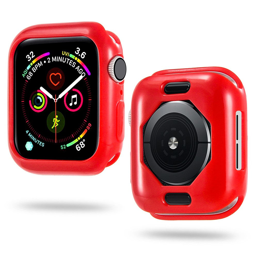 Rød Apple Watch Series 7 41mm Silikone Cover#serie_1