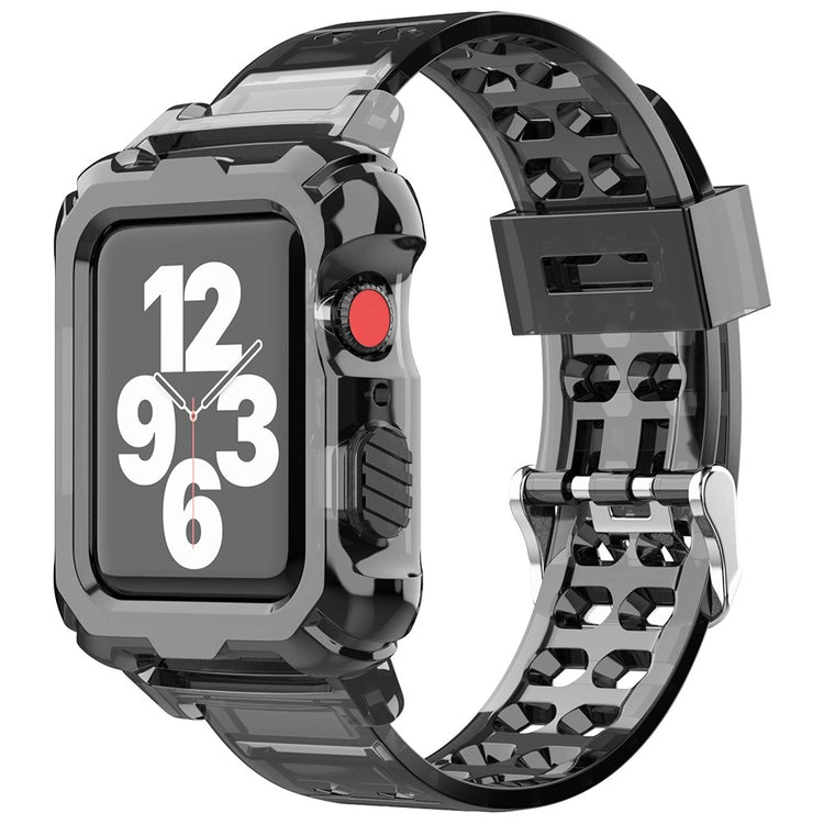 Super cool Apple Watch Series 7 41mm Silikone Rem - Sort#serie_4