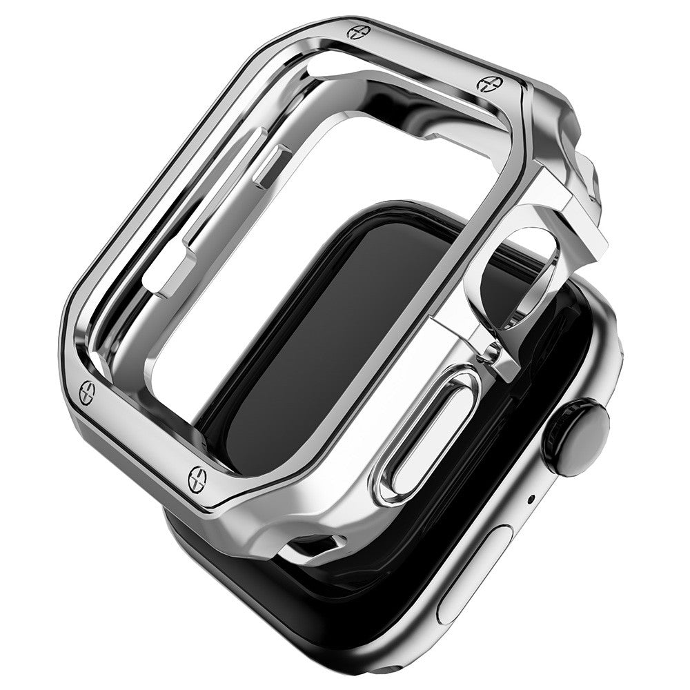 Apple Watch Series 7 41mm  Silikone Bumper  - Sølv#serie_1