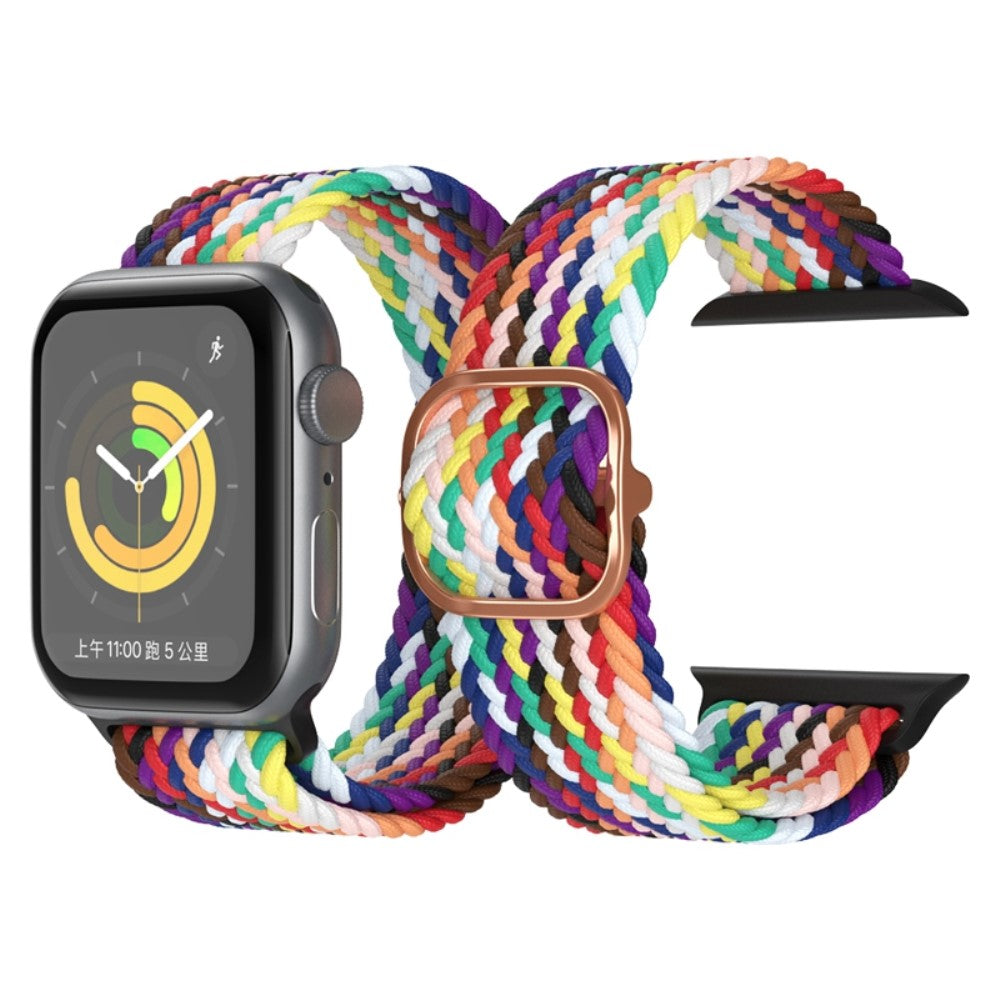 Vildt skøn Apple Watch Series 7 41mm Stof Urrem - Flerfarvet#serie_1