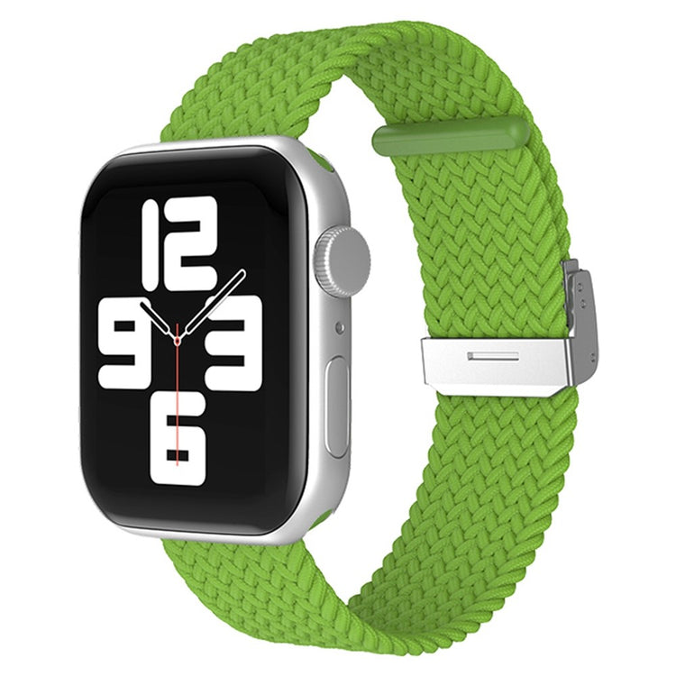 Helt vildt fantastisk Apple Watch Series 7 41mm Stof Urrem - Grøn#serie_23