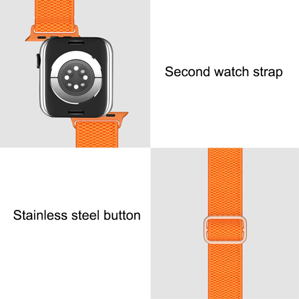 Mega fint Apple Watch Series 7 41mm Stof Urrem - Orange#serie_1