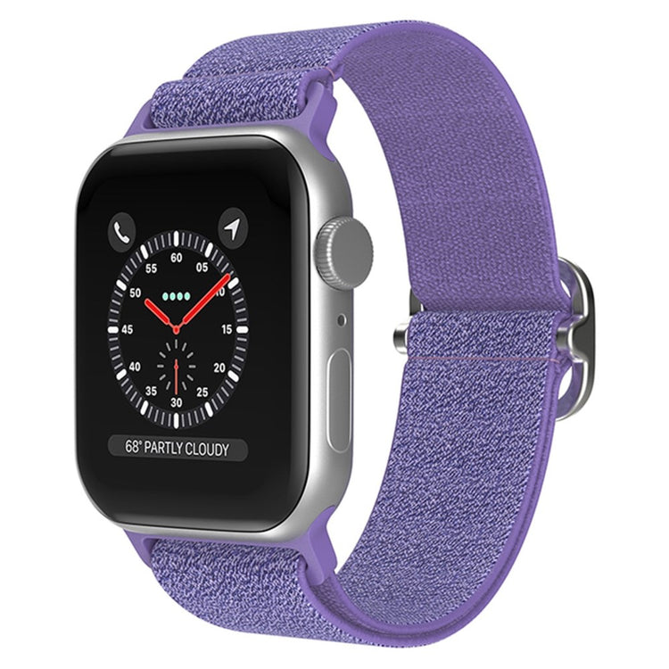 Meget holdbart Apple Watch Series 7 41mm Stof Urrem - Lilla#serie_1