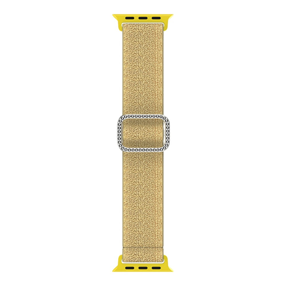 Meget holdbart Apple Watch Series 7 41mm Stof Urrem - Guld#serie_6