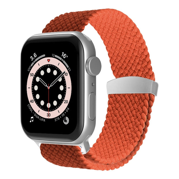 Tidsløst Apple Watch Series 7 41mm Stof Urrem - Orange#serie_9