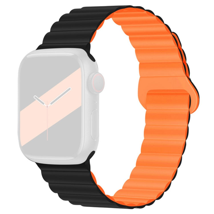 Mega komfortabel Apple Watch Series 7 41mm Silikone Rem - Sort#serie_1