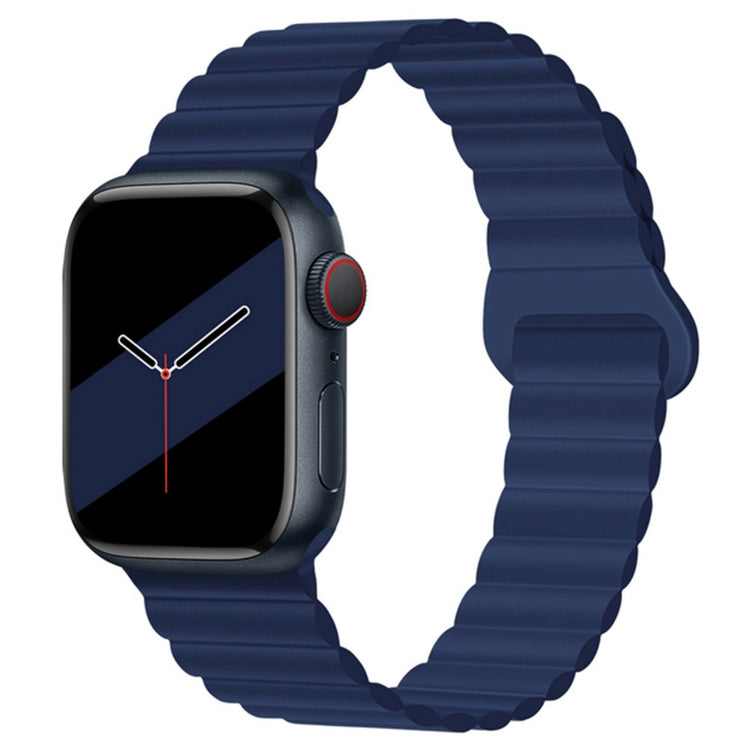 Super flot Apple Watch Series 7 41mm Silikone Urrem - Blå#serie_10