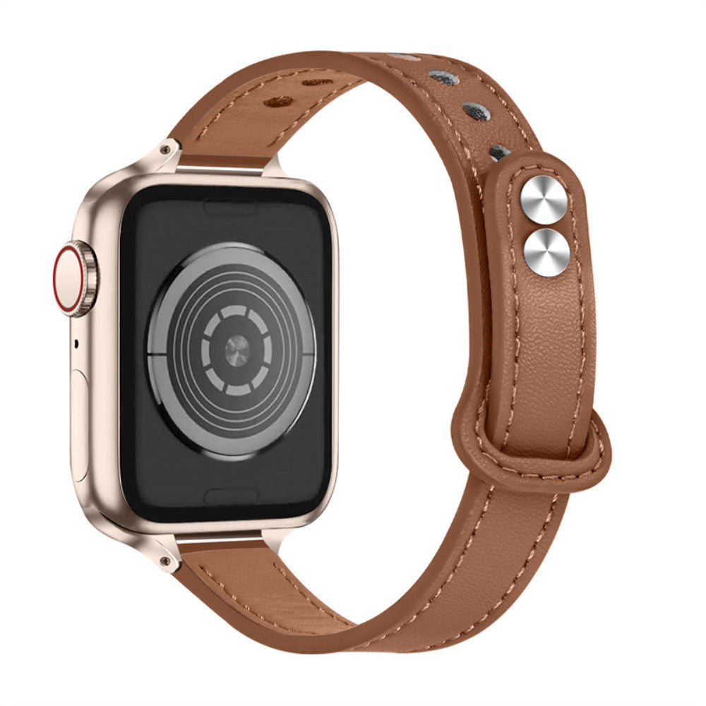 Super pænt Universal Apple Ægte læder Rem - Brun#serie_11