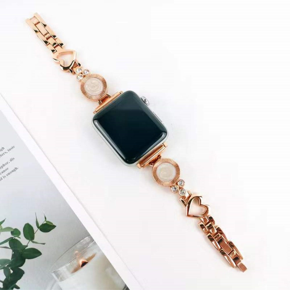 Mega fantastisk Universal Apple Metal og  Rhinsten Urrem - Pink#serie_1