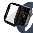 Schützend Apple Watch Series 7 45mm Hülle mit Displayschutz in Plastik und Gehärtetes Glas