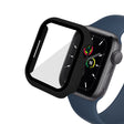 Schützend Apple Watch Series 7 45mm Hülle mit Displayschutz in Plastik und Gehärtetes Glas