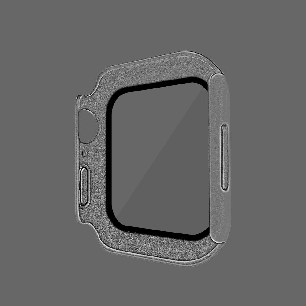 Vildt Godt Apple Watch Series 7 45mm Cover med Skærmbeskytter i Plastik og Hærdet Glas - Gennemsigtig#serie_15